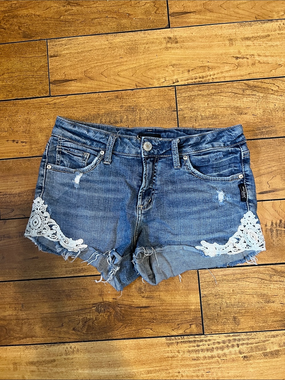 Silver Suki Jean Shorts